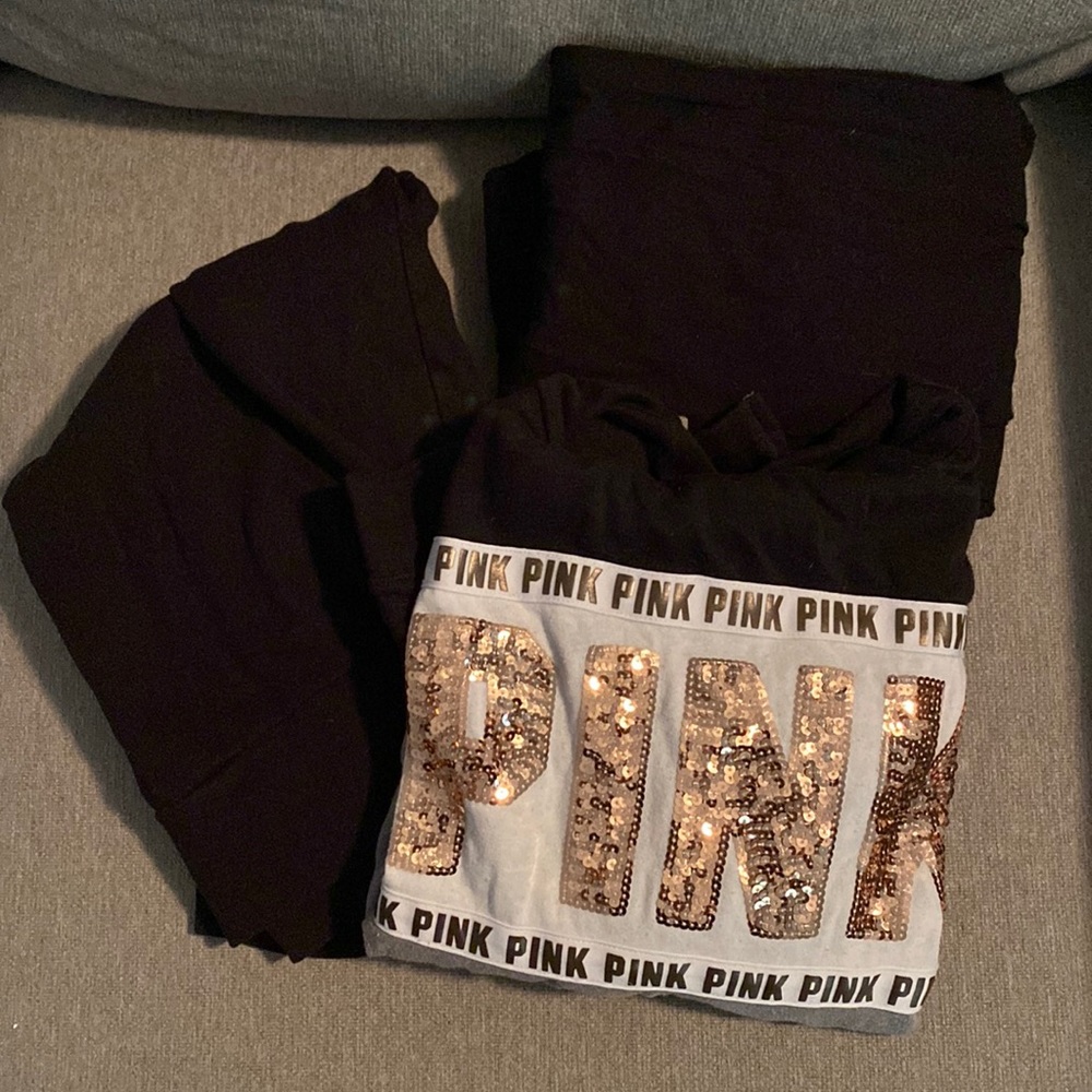 Bundle of Victoria secret yoga pants and sweatshirts